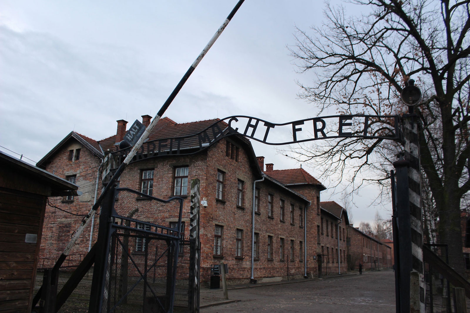 Front gate at Auschwitz