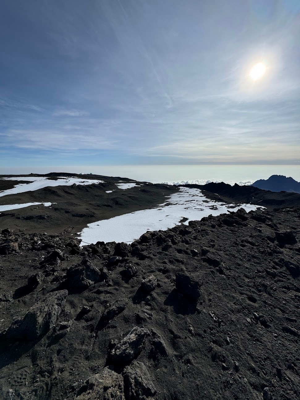 Oscar told us some people spend one night in the freezing crater. When I said ’that’s for crazier people', he replied 'yes, I slept there last month'.