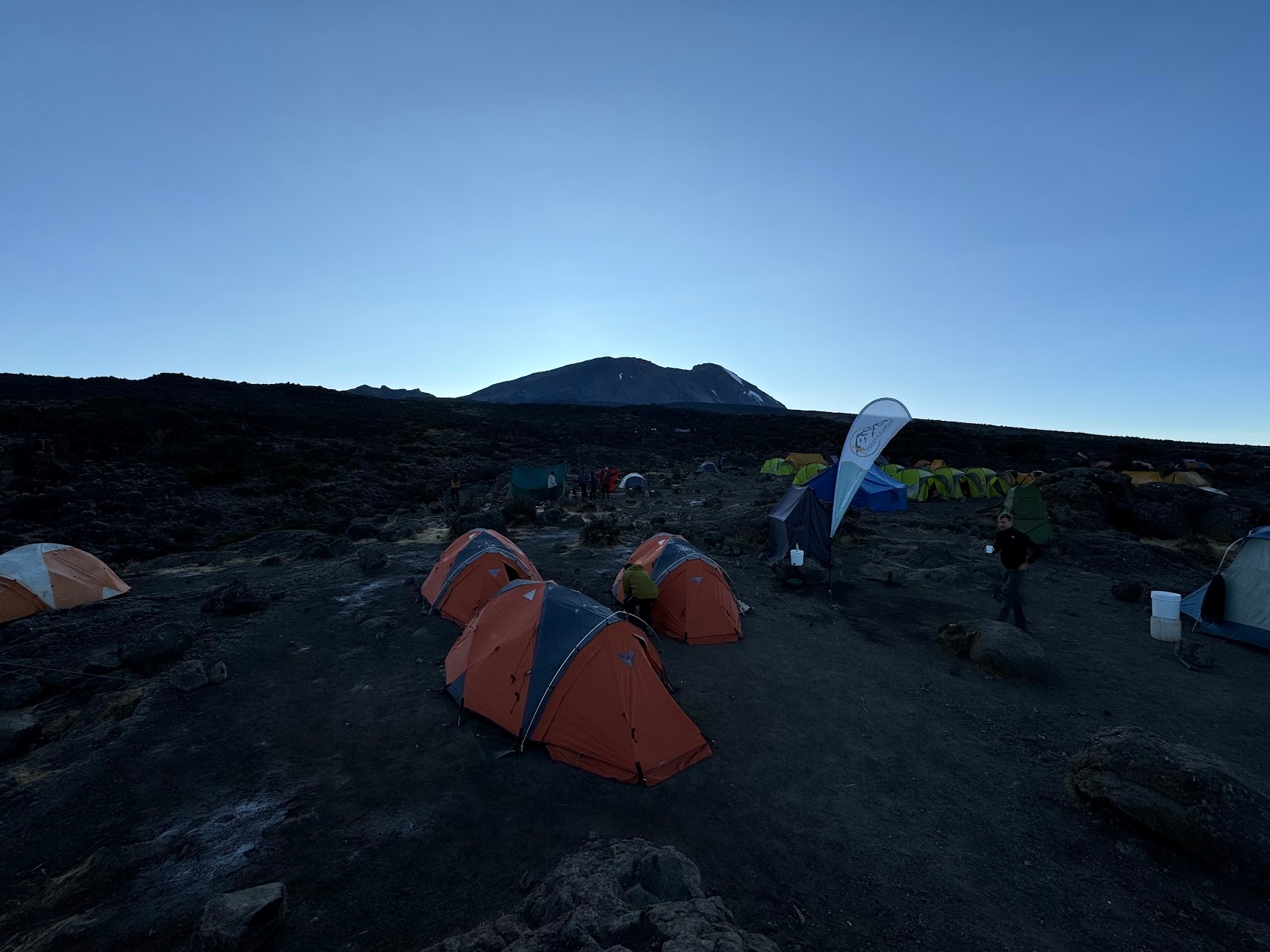 Dawn at Shira II campsite