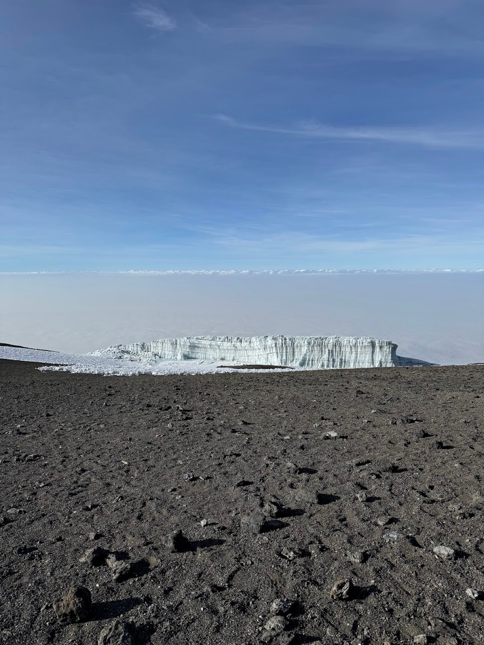 Glacier at the Uhuru peak