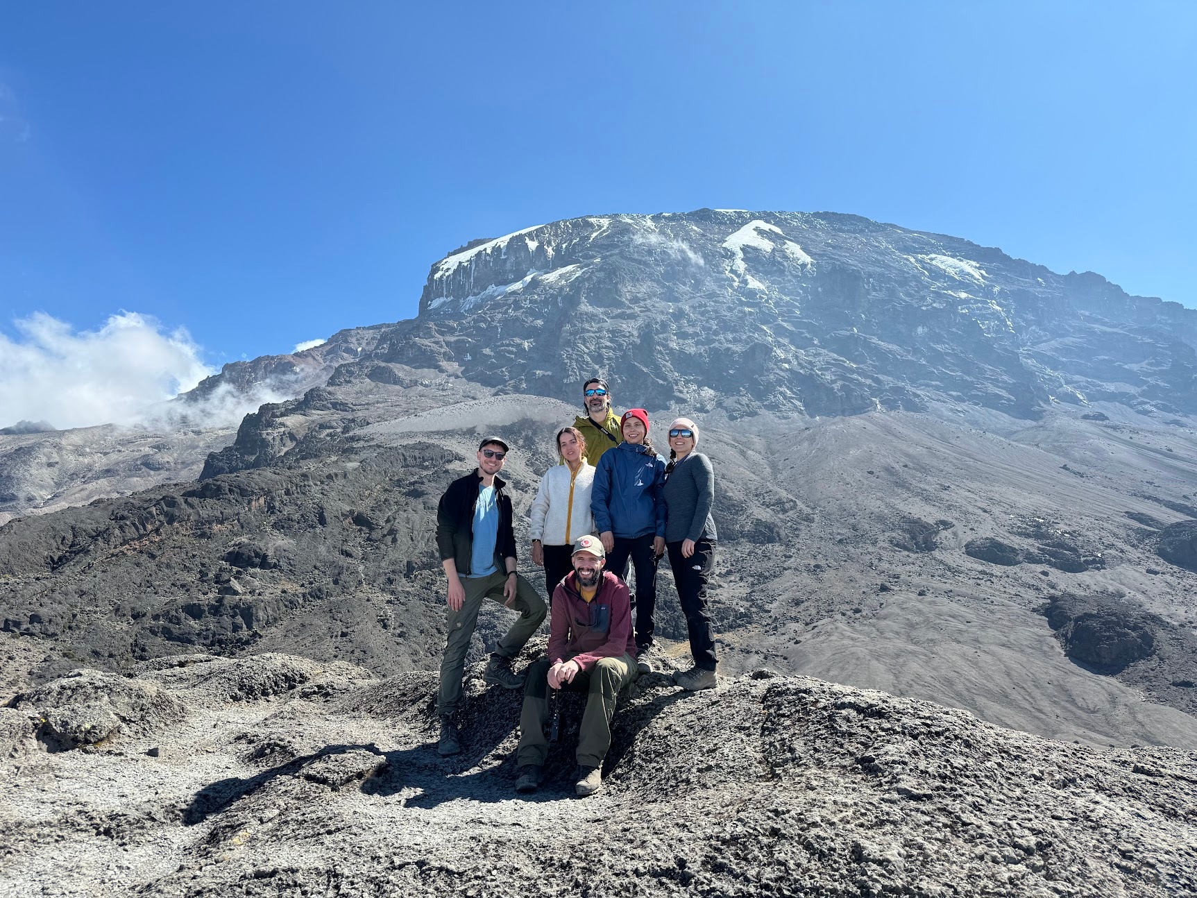 The group at Hein glacier