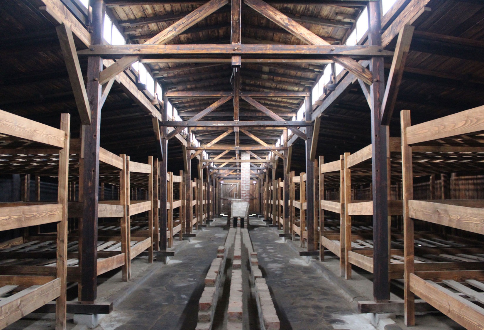 Sleeping facilities at Birkenau