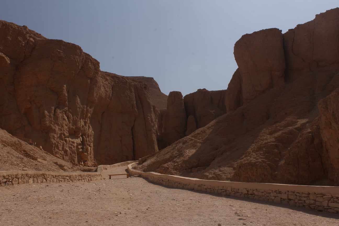 The Valley of the Kings in Luxor, Egypt, featuring tombs of pharaohs and ancient Egyptian nobles.